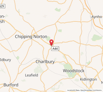 Map of Enstone, EnglandEngland