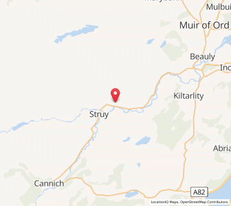 Map of Erchless Castle, ScotlandScotland