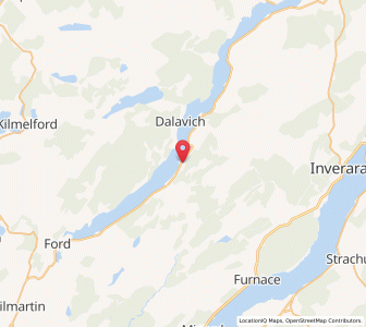 Map of Eredine, ScotlandScotland