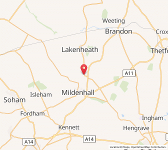 Map of Eriswell, EnglandEngland