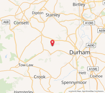 Map of Esh, EnglandEngland