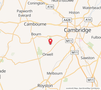 Map of Eversden, EnglandEngland