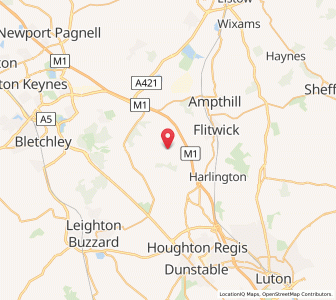 Map of Eversholt, EnglandEngland