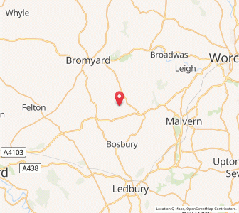 Map of Evesbatch, EnglandEngland