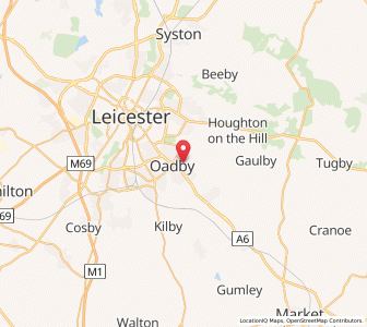 Map of Evington, EnglandEngland