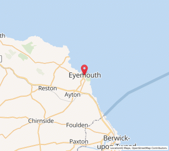 Map of Eyemouth, ScotlandScotland