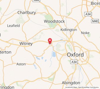 Map of Eynsham, EnglandEngland