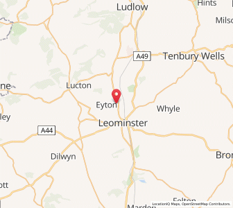 Map of Eyton, EnglandEngland