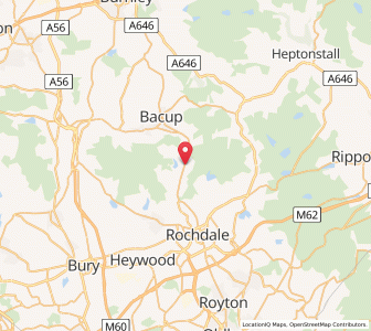 Map of Facit, EnglandEngland