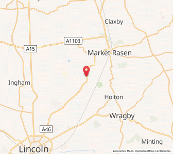 Map of Faldingworth, EnglandEngland