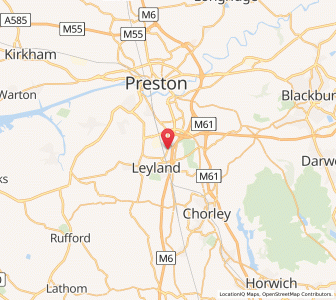 Map of Farington, EnglandEngland