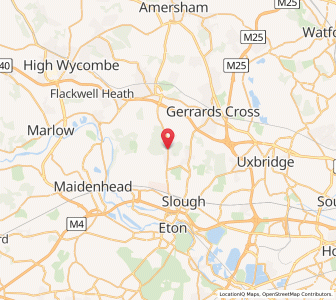 Map of Farnham Common, EnglandEngland
