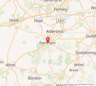 Map of Farnham, EnglandEngland