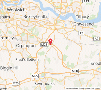 Map of Farningham, EnglandEngland