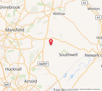 Map of Farnsfield, EnglandEngland