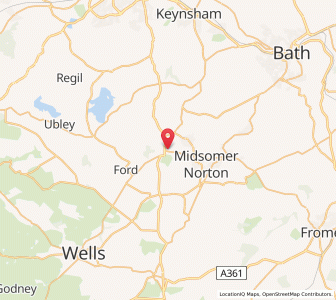 Map of Farrington Gurney, EnglandEngland