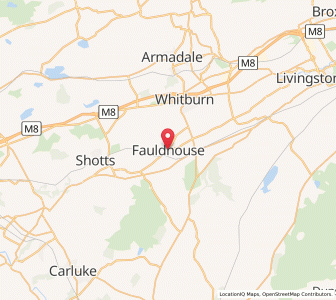 Map of Fauldhouse, ScotlandScotland