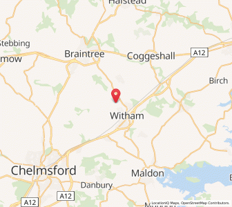 Map of Faulkbourne, EnglandEngland