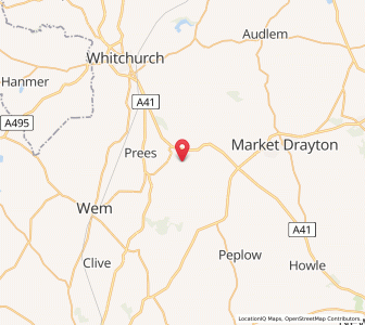 Map of Fauls, EnglandEngland