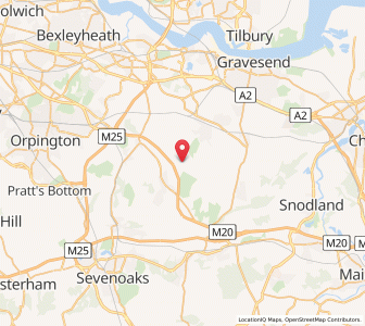 Map of Fawkham, EnglandEngland