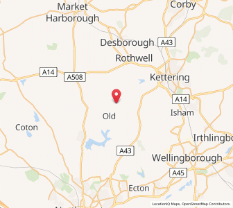 Map of Faxton, EnglandEngland