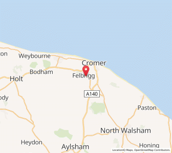 Map of Felbrigg, EnglandEngland