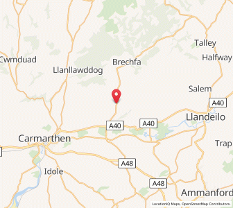 Map of Felingwmuchaf, WalesWales