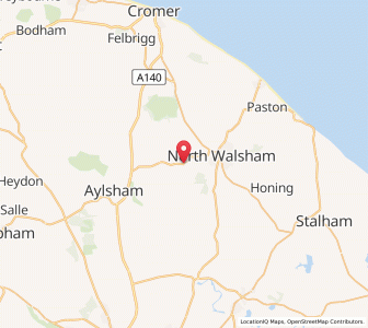 Map of Felmingham, EnglandEngland