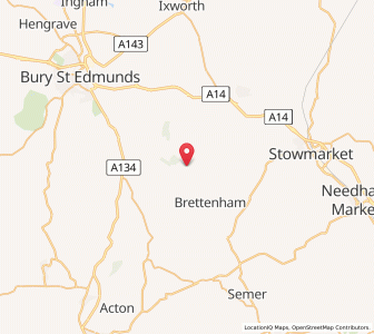 Map of Felsham, EnglandEngland