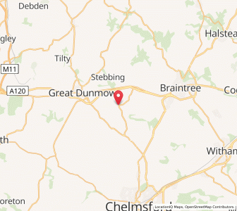 Map of Felsted, EnglandEngland