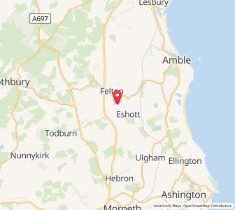 Map of Felton, EnglandEngland