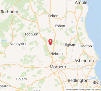 Map of Fenrother, EnglandEngland