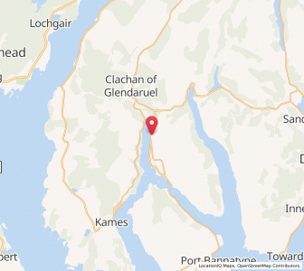 Map of Feorlean, ScotlandScotland