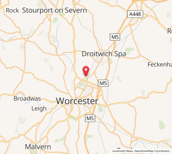 Map of Fernhill Heath, EnglandEngland