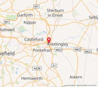 Map of Ferrybridge, EnglandEngland