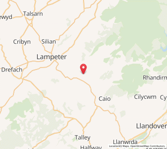 Map of Ffald-y-Brenin, WalesWales