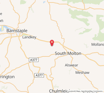 Map of Filleigh, EnglandEngland