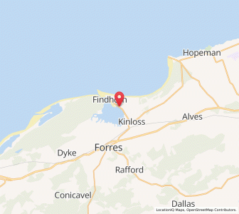 Map of Findhorn Community, ScotlandScotland