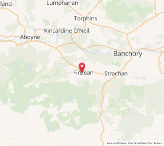 Map of Finzean, ScotlandScotland