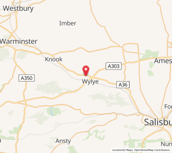 Map of Fisherton de la Mere, EnglandEngland