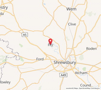 Map of Fitz, EnglandEngland