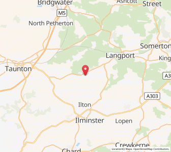 Map of Fivehead, EnglandEngland