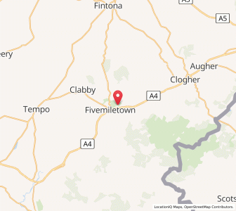 Map of Fivemiletown, Northern IrelandNorthern Ireland