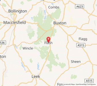 Map of Flash, EnglandEngland