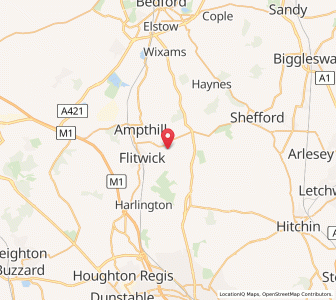 Map of Flitton, EnglandEngland