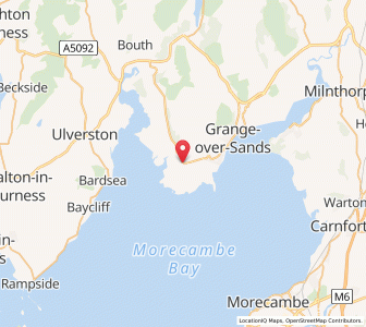 Map of Flookburgh, EnglandEngland