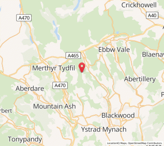 Map of Fochriw, WalesWales