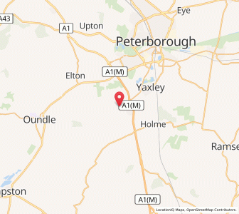 Map of Folksworth, EnglandEngland