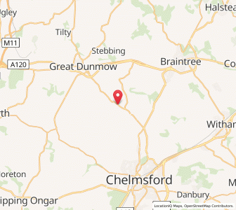 Map of Ford End, EnglandEngland