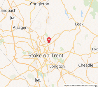 Map of Ford Green, EnglandEngland